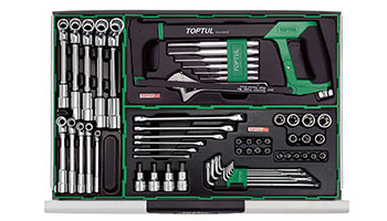 Tủ đồ nghề 3 ngăn 136 chi tiết Toptul GX-13603(W/3)