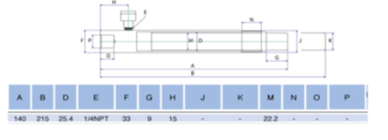 Xy lanh bơm thủy lực siêu công suất HIDI HDRC023