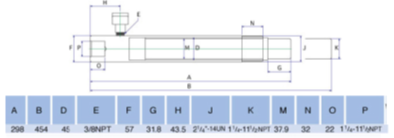 Xy lanh bơm thủy lực siêu công suất HIDI HDSR159