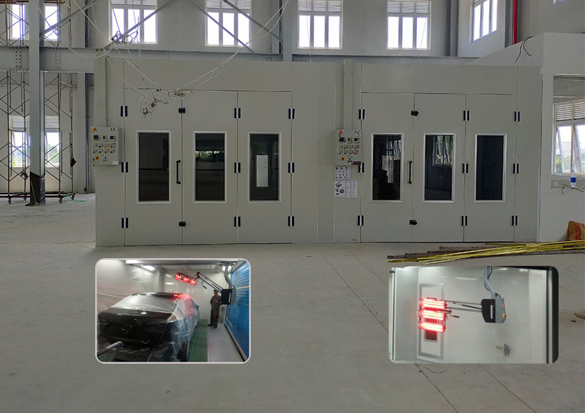 Phòng sơn sấy cao cấp đèn hồng ngoại di động VIMET PSS34152