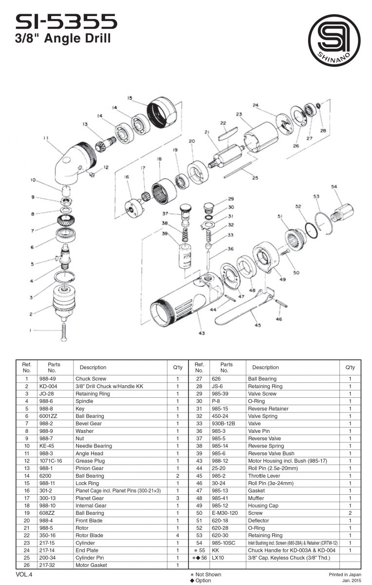 Máy khoan hơi Shinano SI-5355