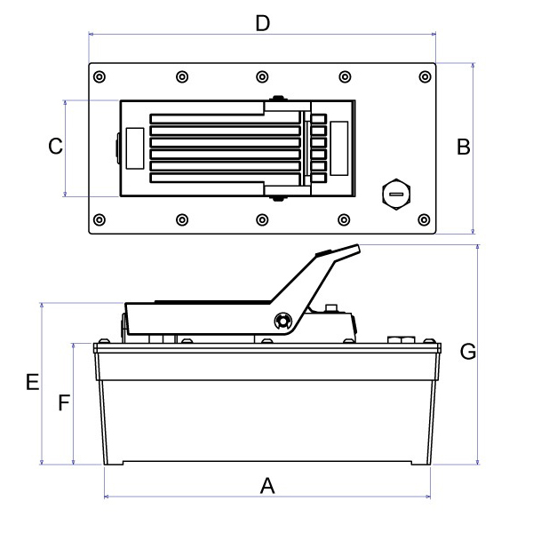 Bơm thủy lực bằng hơi Jackram AP1600