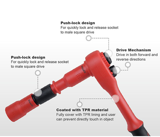 Bộ cần xiết và tuýp lục giác 1/2