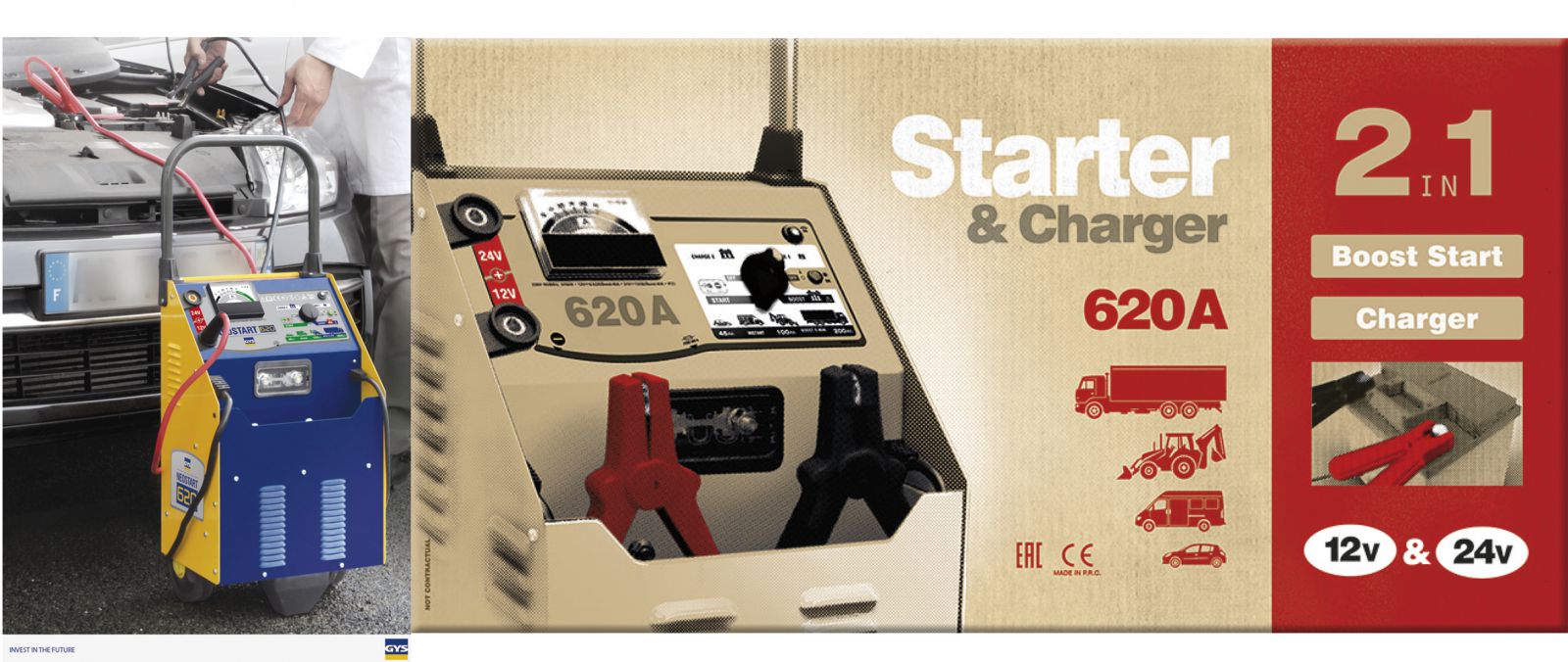 Máy nạp ắc quy và hỗ trợ khởi động Neostart 620
