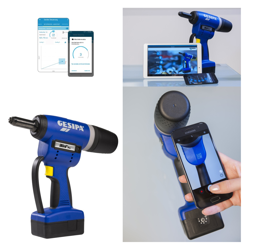 Súng rút rive bằng Pin Gesipa iBIRD PRO