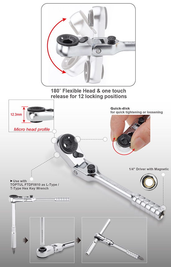 Tay vặn tự động 1/4