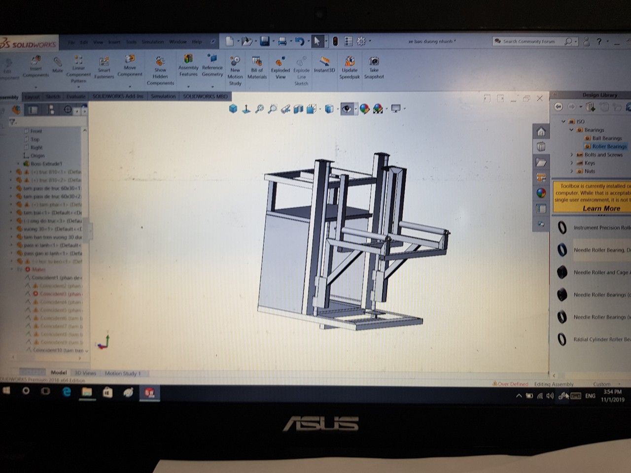 Xe đẩy sửa chữa nhanh KTV KIA BDN01711
