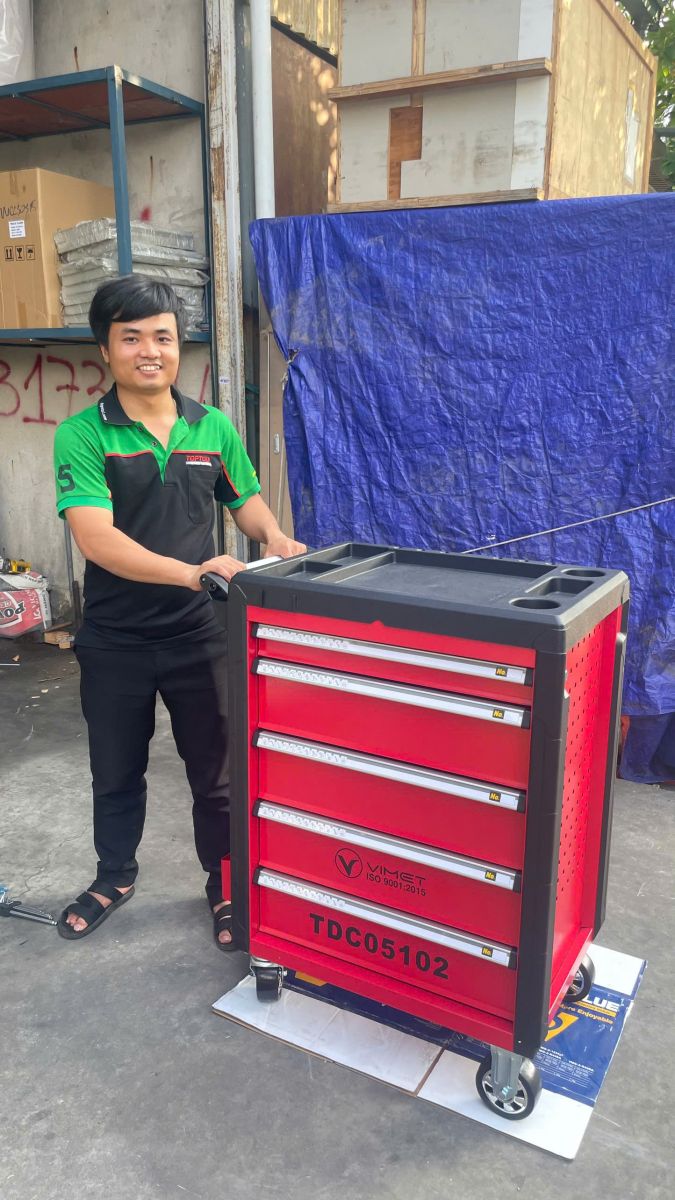 Tủ đồ nghề 5 ngăn 242 chi tiết VIMET TDC05242
