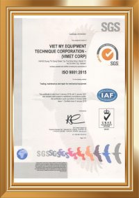 VIMET CORP ĐẠT CHỨNG NHẬN ISO 9001 : 2015