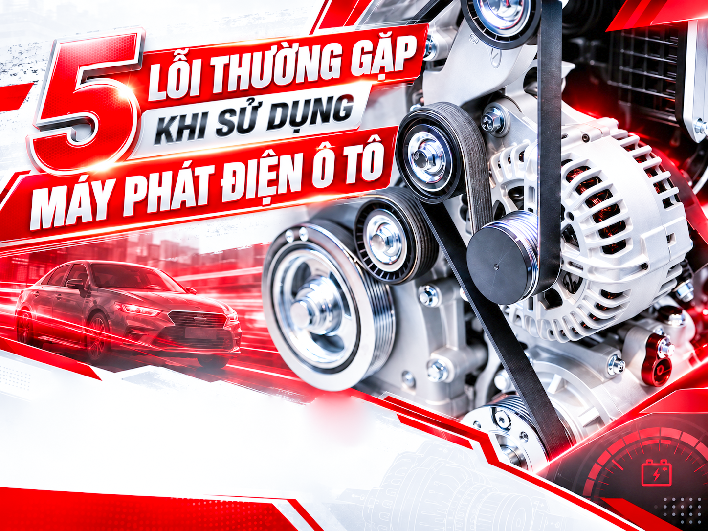 5 Lỗi Thường Gặp Khi Sử Dụng Máy Phát Điện Ô Tô