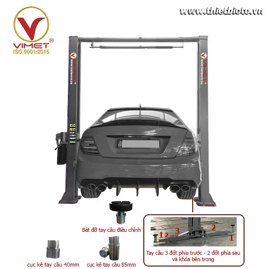 Hướng Dẫn Cách Sử Dụng Cầu Nâng 2 Trụ Chi Tiết Nhất