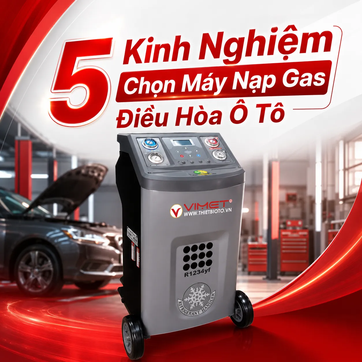 máy nạp gas điều hòa ô tô