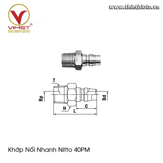Khớp Nối Nitto 40PM