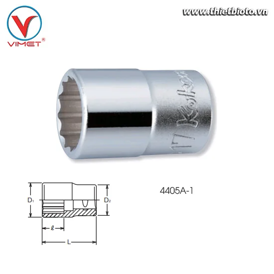 Đầu tuýp bông 1 Koken 4405A-1