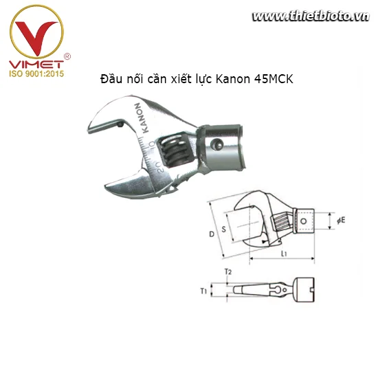 Đầu nối cần xiết lực Kanon 45MCK