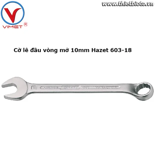 Cờ lê đầu vòng mở 18mm Hazet 603-18