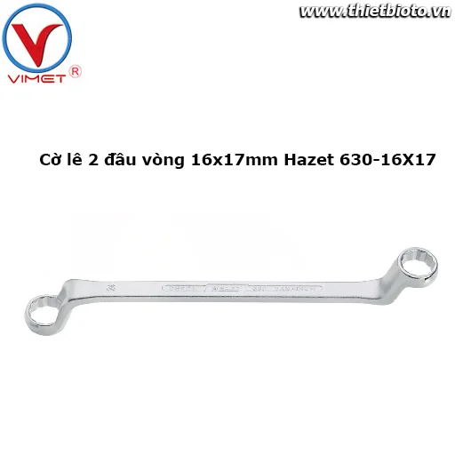 Cờ lê 2 đầu vòng 16x17mm Hazet 630-16X17