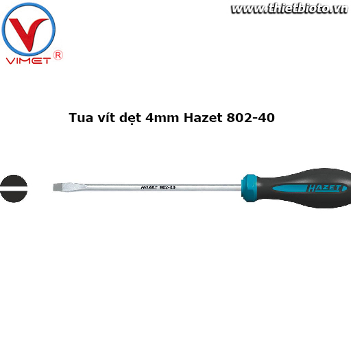 Tua vít dẹt 4mm Hazet 802-40