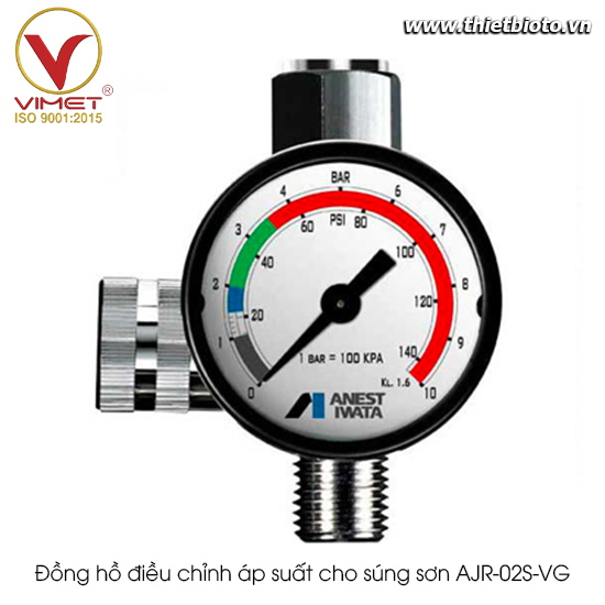 Đồng hồ điều chỉnh áp suất cho súng sơn AJR-02S-VG