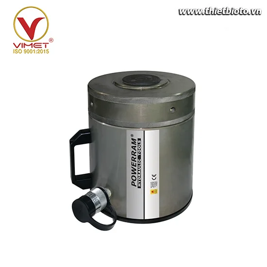 Kích thủy lực 1 chiều vỏ nhôm 50 tấn Powerram ALNC1004