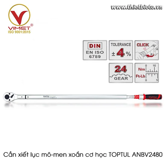 Cần xiết lực mô-men xoắn cơ học TOPTUL ANBV2480
