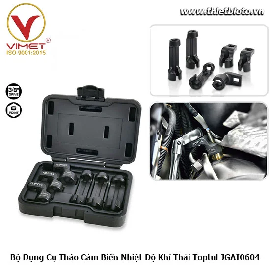 Bộ Dụng Cụ Tháo Cảm Biến Nhiệt Độ Khí Thải Toptul JGAI0604