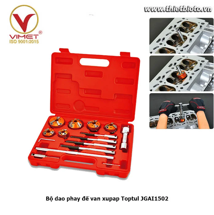 Bộ dao phay đế van xupap Toptul JGAI1502