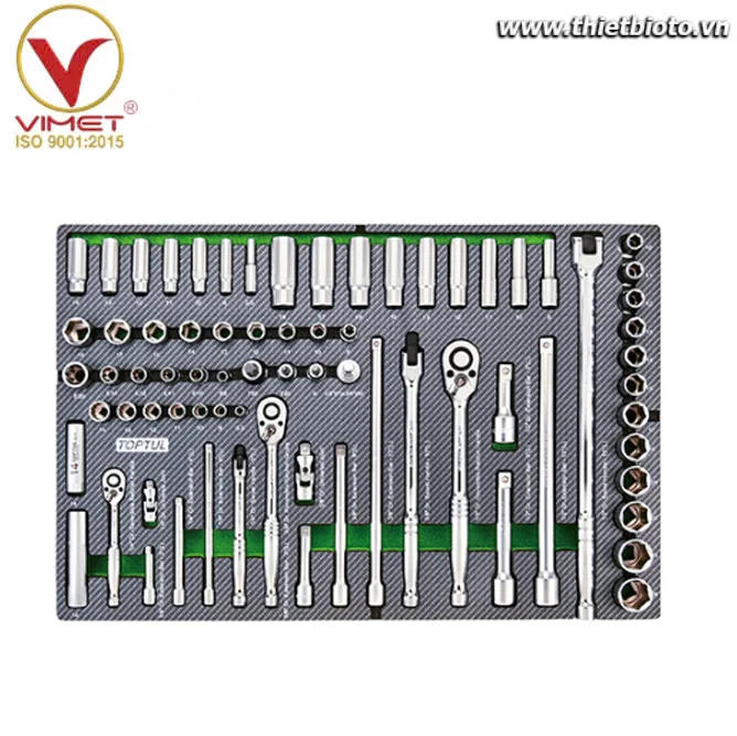 Bộ khay đầu tuýp 73PCS TOPTUL GED0731