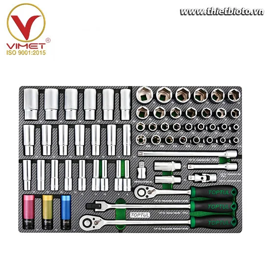 Khay tuýp 64 chi tiết TOPTUL GED0641