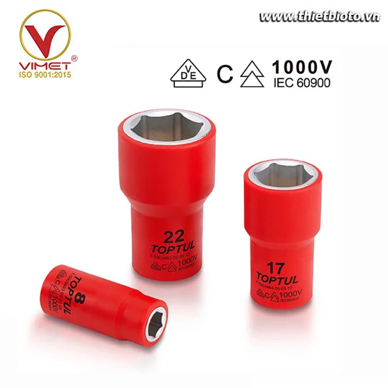 Tuýp lục giác cách điện 3/8" TOPTUL BAEA