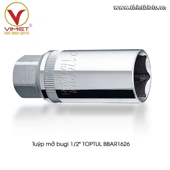 Tuýp mở bugi 1/2" Toptul BBAR1626
