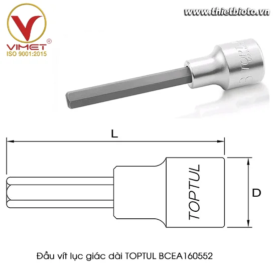 Tuýp lục giác 1/2" Toptul BCEA160552