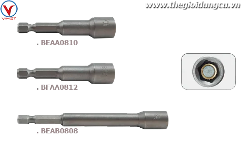 Đầu bắn vít tôn1/4" đầu lục giác BEAA0806