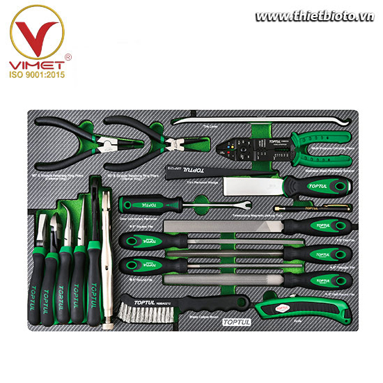 Bộ dụng cụ đồ nghề cầm tay 23pcs TOPTUL GED0235