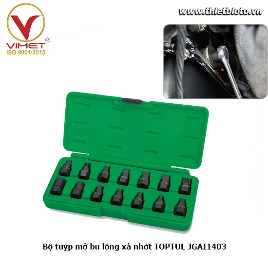 Bộ Tuýp Mở Lọc Dầu 14PCS TOPTUL JGAI1403