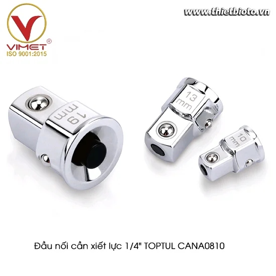 Đầu nối cần xiết lực 1/4" TOPTUL CANA0810