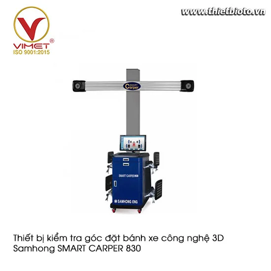 Thiết bị kiểm tra góc đặt bánh xe công nghệ 3D Samhong SMART CARPER 830