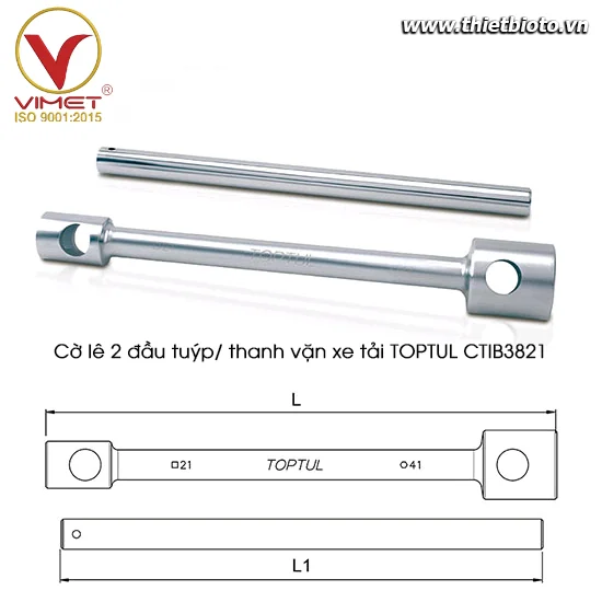 Cờ lê 2 đầu tuýp/ thanh vặn xe tải TOPTUL CTIB3821