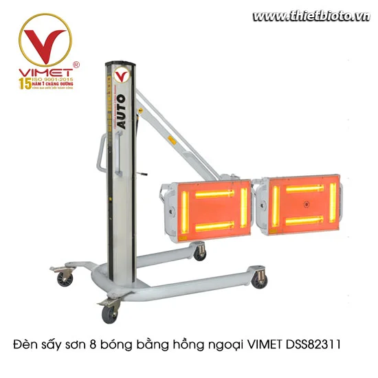 Đèn sấy sơn 8 bóng bằng hồng ngoại VIMET DSS82311