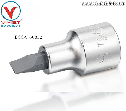 Đầu tuýp mũi vít dẹt 1/2" Toptul BCCA1608