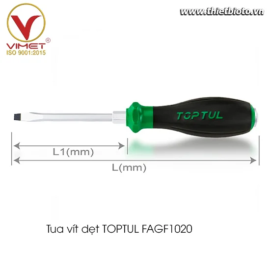 Tua vít dẹt TOPTUL FAGF1020