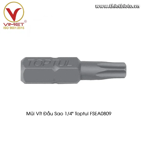 Mũi vít đầu sao 1/4" Toptul FSEA0809