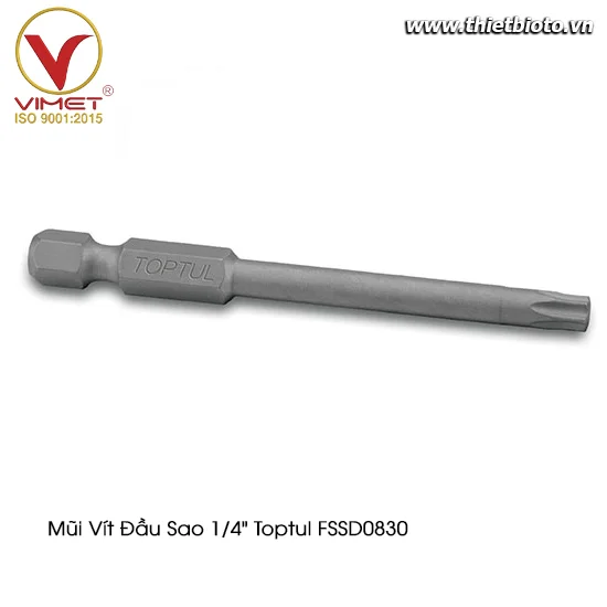Mũi vít đầu sao 1/4" Toptul FSSD0830