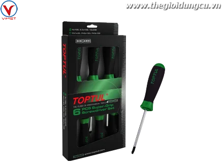 Bộ tua vít chống trượt 6 chi tiết Toptul GAAE0611