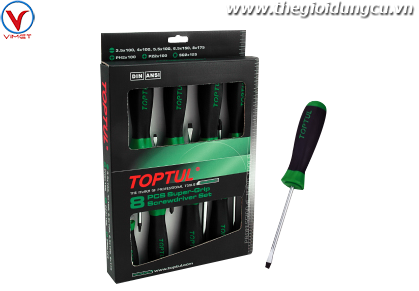 Bộ tua vít chống trượt 8pcs Toptul GAAE0821