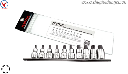Bộ vít 1/2" 10 chi tiết Toptul GAAG1002