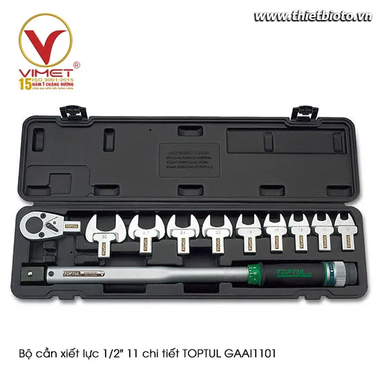 Bộ cần xiết lực 1/2" 11 chi tiết TOPTUL GAAI1101