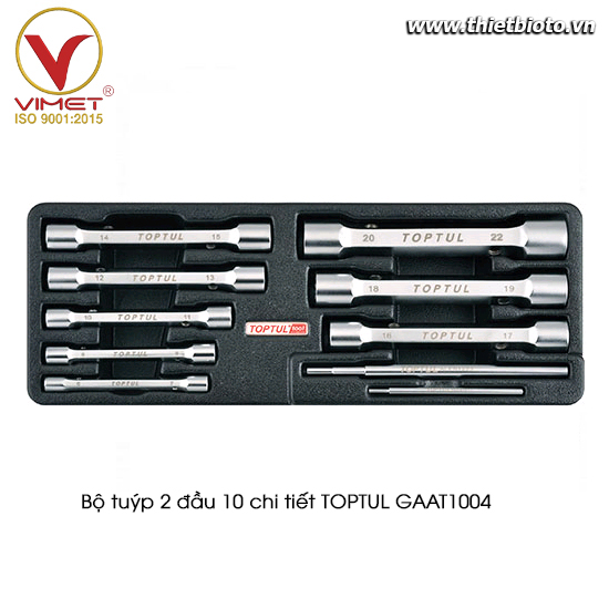 Bộ tuýp 2 đầu 10 chi tiết TOPTUL GAAT1004