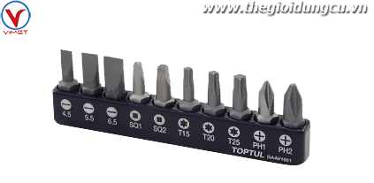 Bộ đầu mũi vít 1/4" 7pcs Toptul GAAV1001