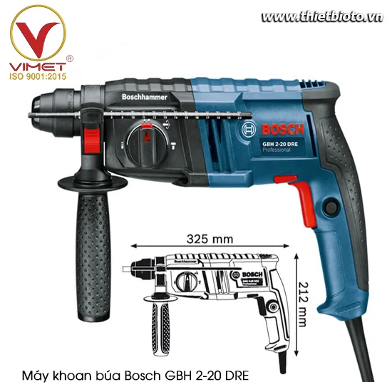 Máy khoan búa BOSCH GBH 2-20 DRE